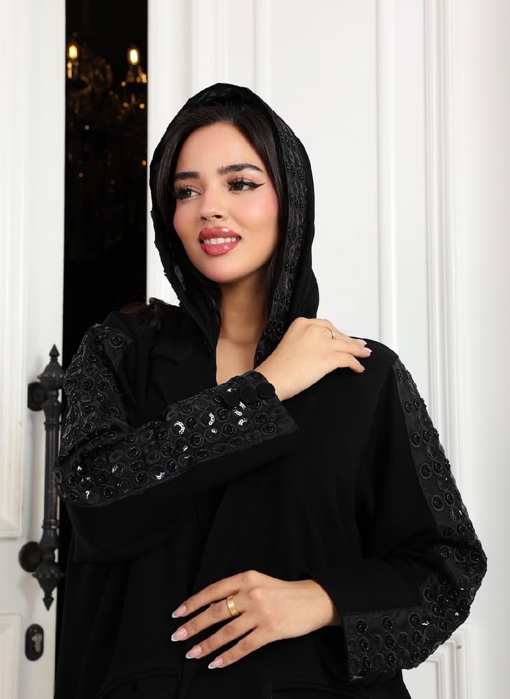 بليزر مع شك يدوي على الكم كامل وطرف الطرحه