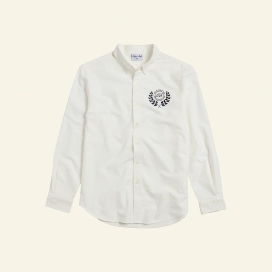 TS CREST WHITE OXFORD SHIRT