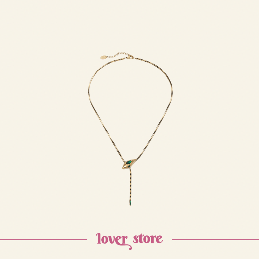 ALL I THINK ABOUT IS KARMA SNAKE NECKLACE