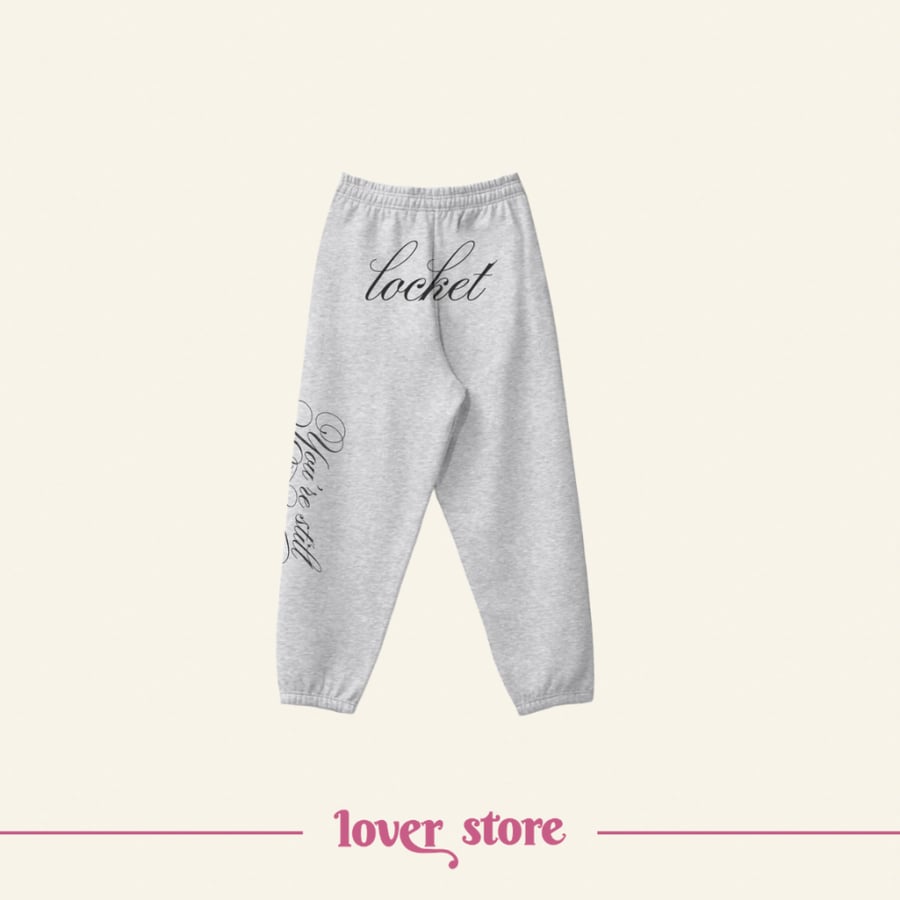 locket script sweatpants