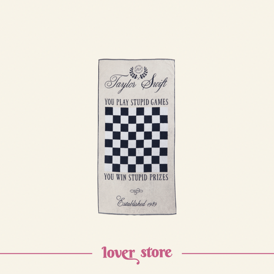 TAYLOR SWIFT CHECKER GAME TOWEL