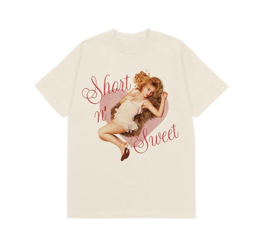 Short n' sweet heart ivory tee