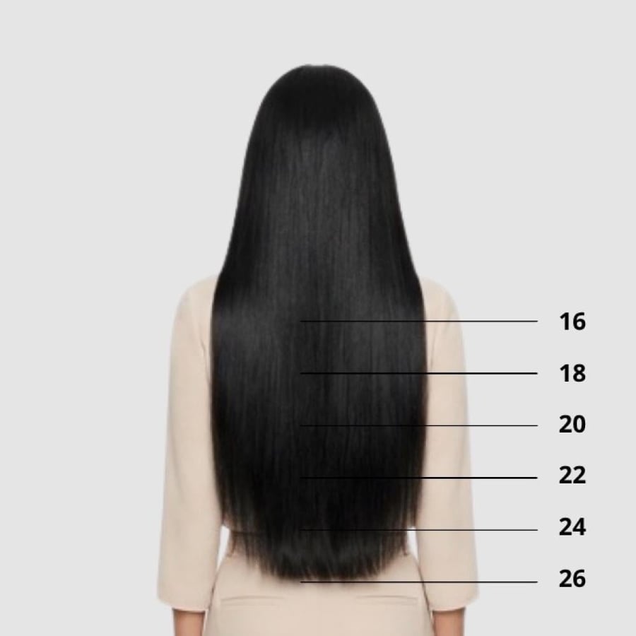 كلبس مطور اسود طبيعي استريت - شعر روسي من HAIR STARS صورة 4