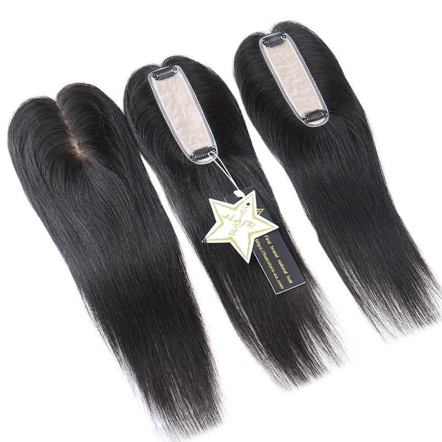 قطعة مخصصة لأعلى الرأس 5x1.8 بوصة - شعر روسي من HAIR STARS صورة 2
