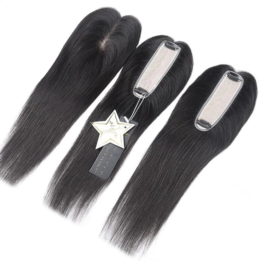 قطعة مخصصة لأعلى الرأس 5x1.8 بوصة - شعر روسي من HAIR STARS صورة 3
