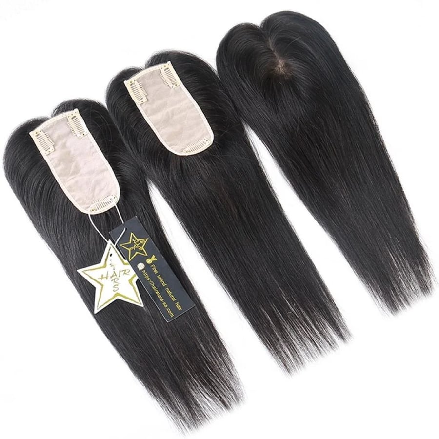 قطعة مخصصة لأعلى الرأس 5x2.2 بوصة - شعر روسي من HAIR STARS صورة 4