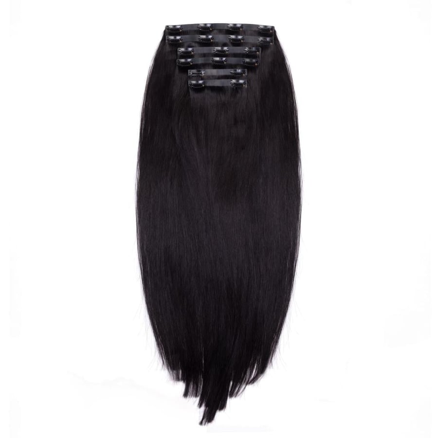كلبس مطور اسود طبيعي استريت - شعر روسي كلبسات مطور مخفي من HAIR STARS