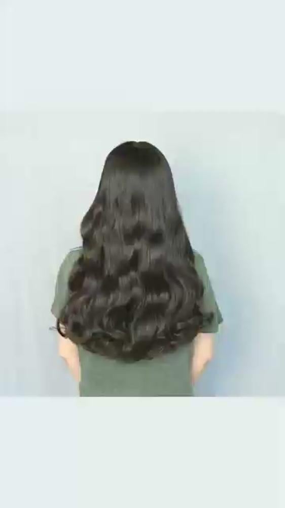 باروكة أسود طبيعي ويفي كثافة 230 من HAIR STARS