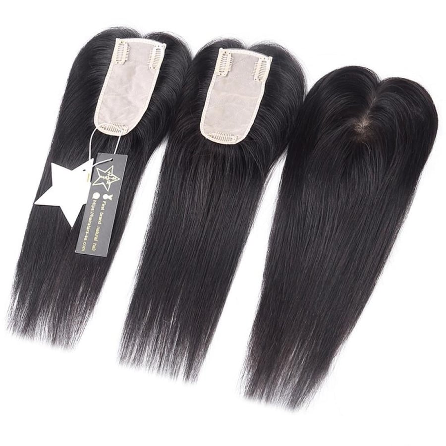 قطعة مخصصة لأعلى الرأس 5x2.2 بوصة - شعر روسي من HAIR STARS صورة 5