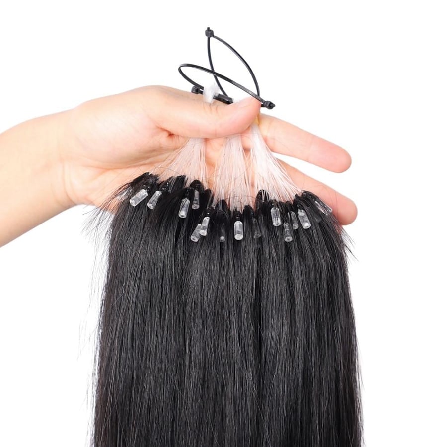 احدث التقنيات H6 استريت مخفي - اسود طبيعي من HAIR STARS صورة 5