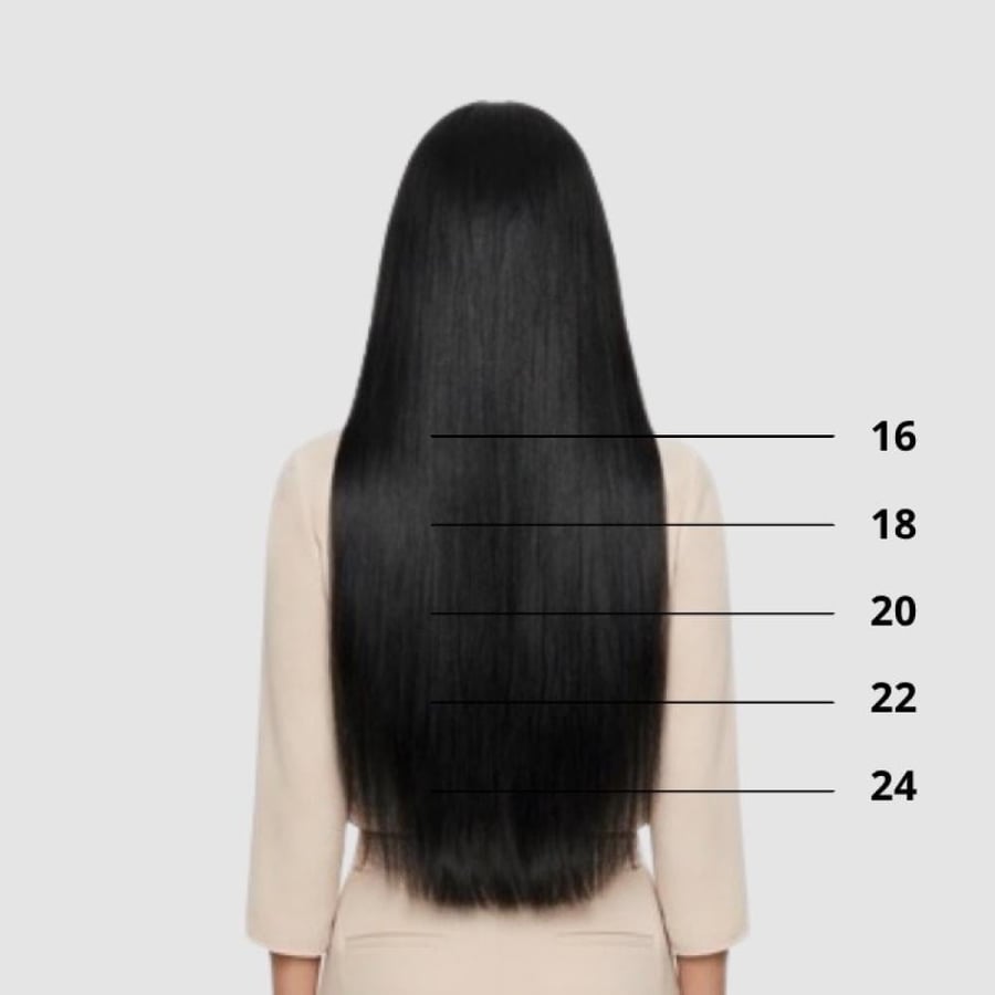 باروكة أسود طبيعي - شعر أوربي ويفي كثافة 200 من HAIR STARS صورة 5