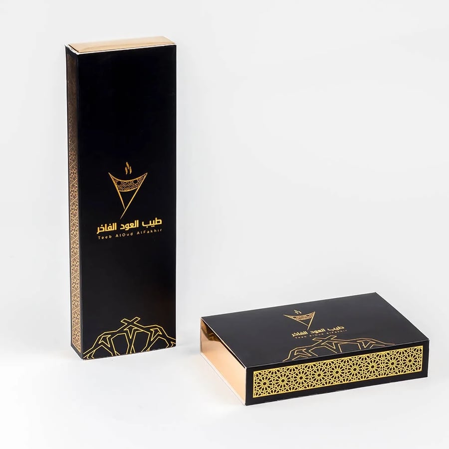 عرض رقائق عود مع بوكس عطري فاخر