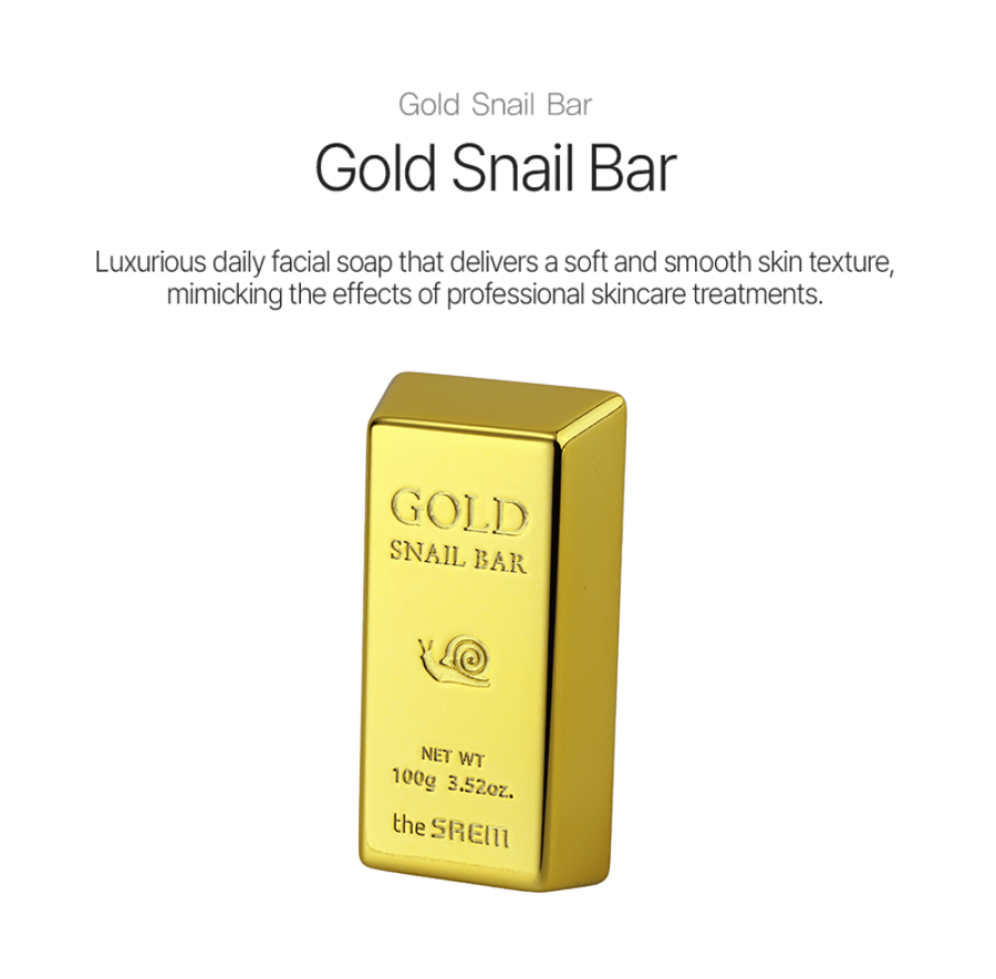 Snail soap with gold 100 grams