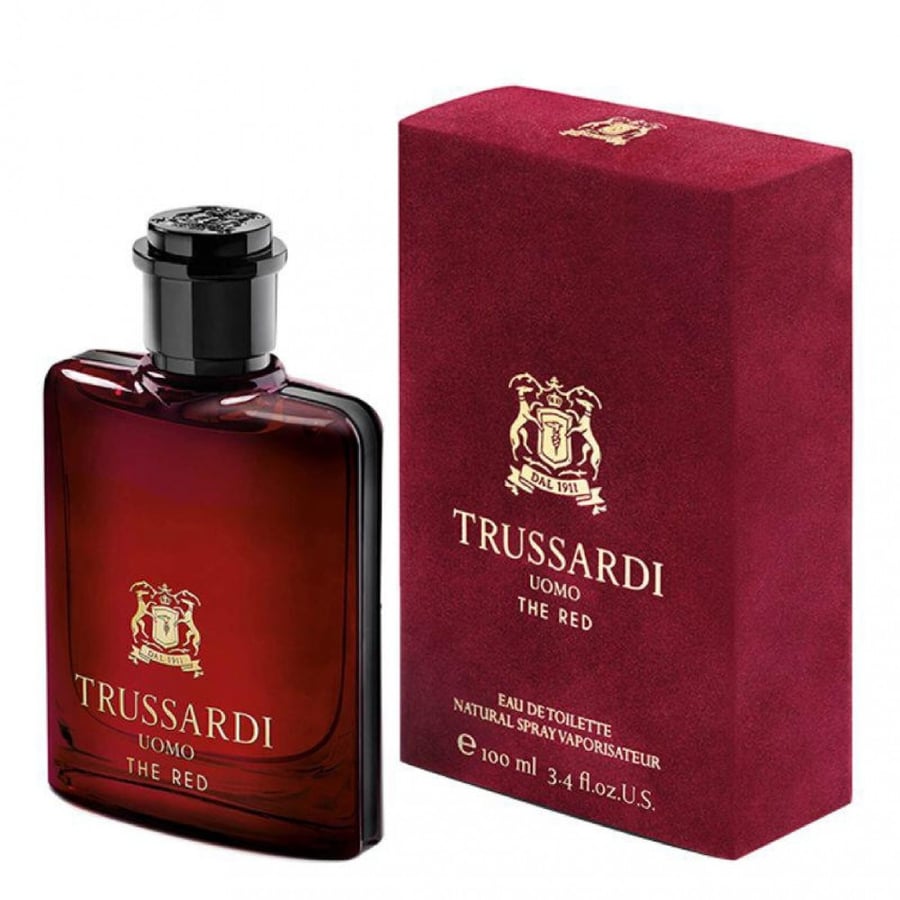 عطر تروساردي أومو ذا ريد للرجال | او دو تواليت | 100 مل | Trussardi Uomo The Red