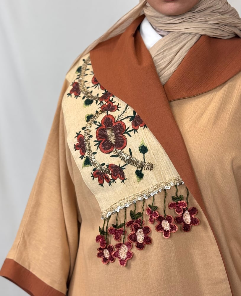 Embroidered abaya