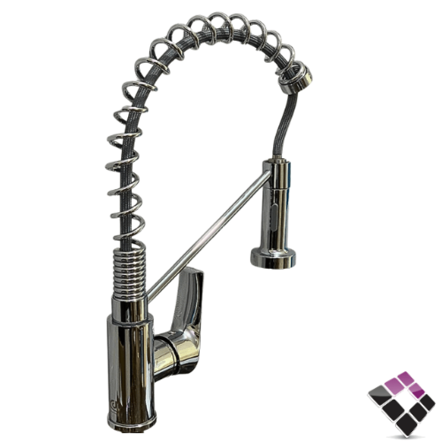 Shower mixer tree 1 hole complete with zipper DIME chrome color high neck zipper number DM-70110CR