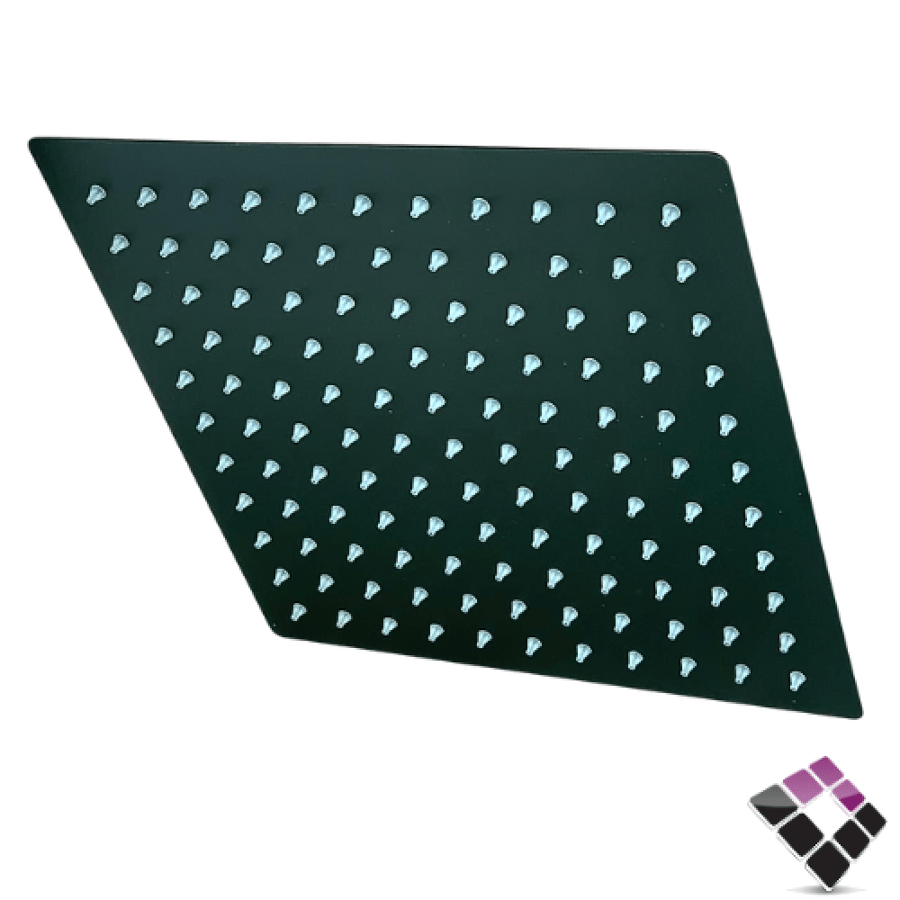 طاسة خلاط دش مطري إستيل ROMATA ايطالي لون أسود مقاس 10"× 25×25
