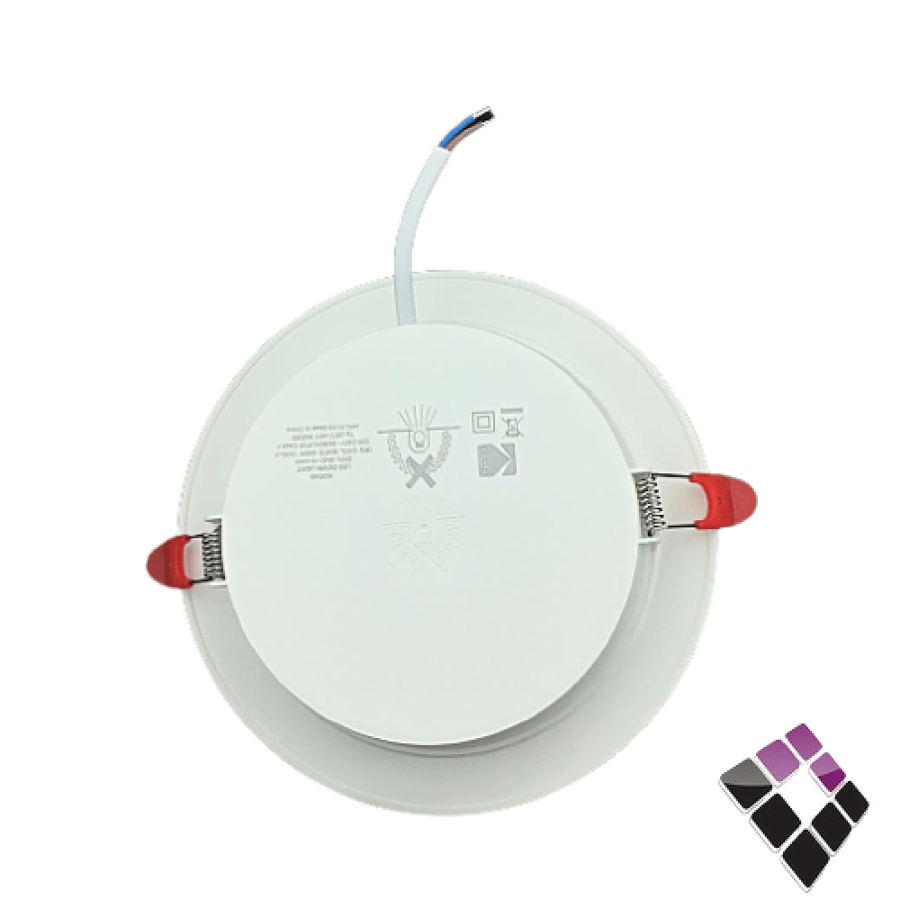 كشاف LED اسبوت داخلي إضاءة 4000K كريمي 5"×14سم KODAK صيني شريحة SMD مثلج ترنس مدمج اقتصادي 18W رقم EKDL-SMD-18-4000.