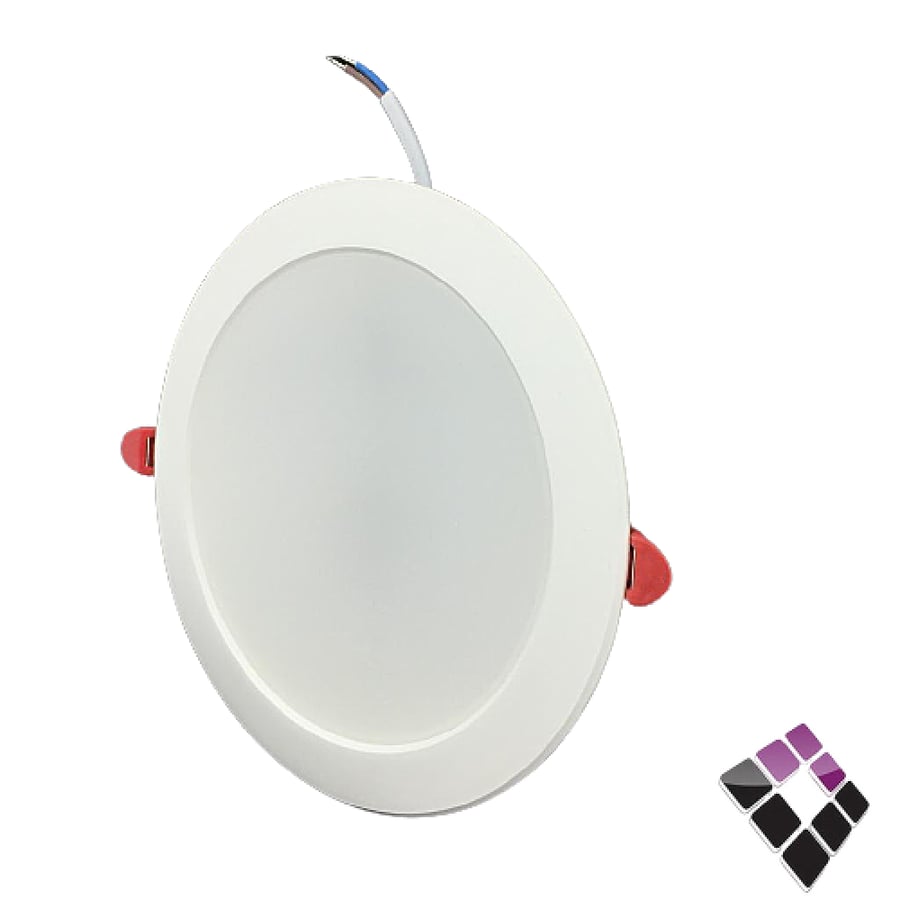 كشاف LED اسبوت داخلي إضاءة 4000K كريمي 5"×14سم KODAK صيني شريحة SMD مثلج ترنس مدمج اقتصادي 18W رقم EKDL-SMD-18-4000.
