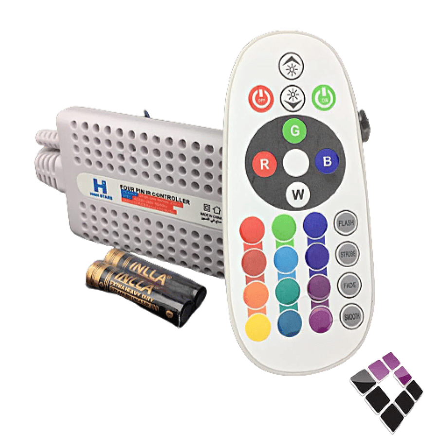 High Stars aluminum two-color line extension with remote 2000 watts