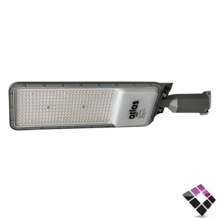 كشاف شارع LED خارجي SMD عدسة نقاط اطلس atlas إضاءة 4000K كريمي بدون خلية ضوئية 200W