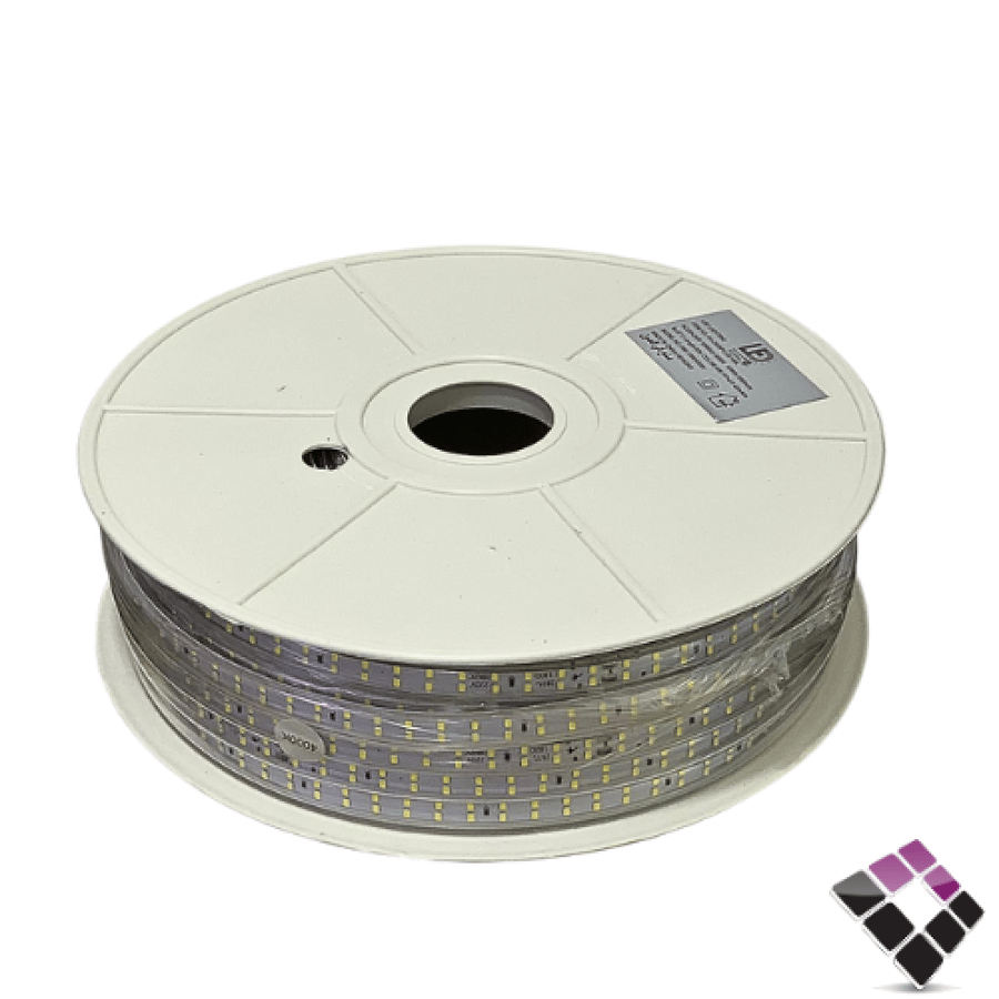 لي زينة LED همر HUMMER خطين 180 لمبة بالمتر لون 4000K كريمي 10W بالمتر رقم HU-2835PLUS/3/180L