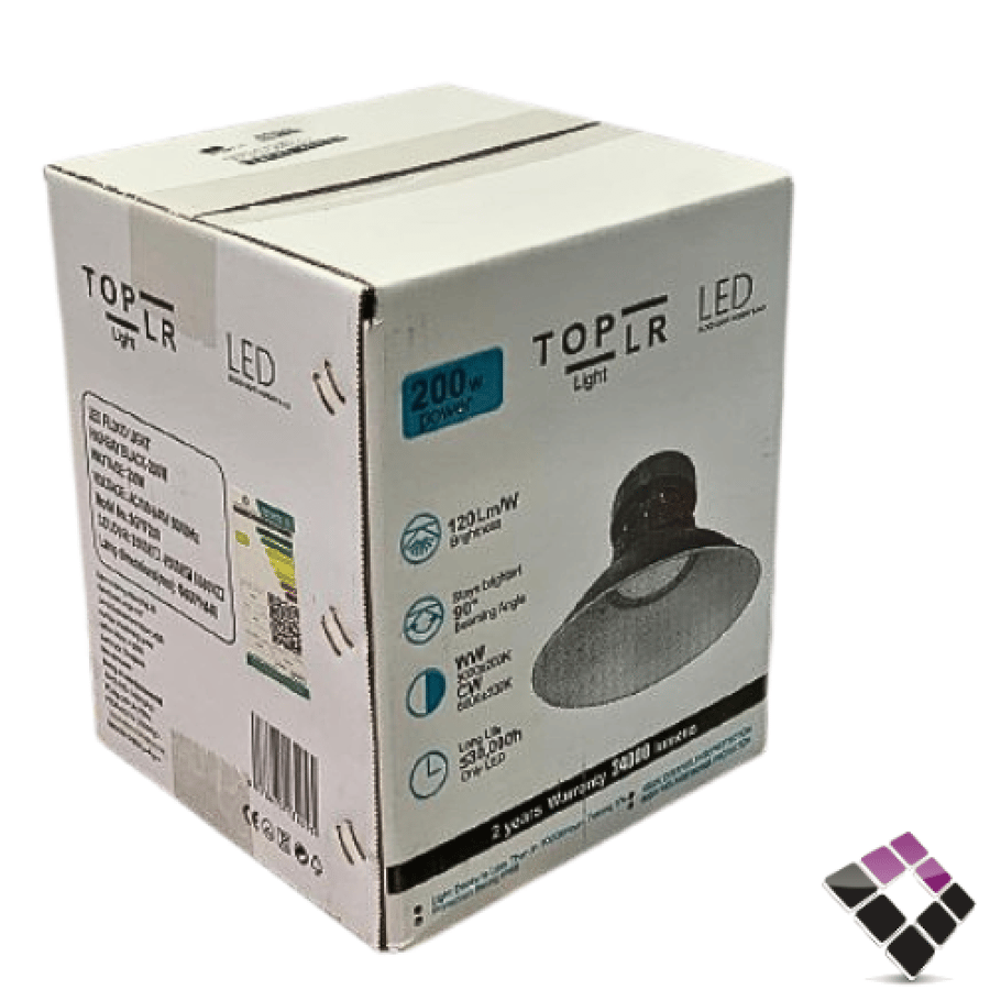 كشاف LED هنجر هاي بي TOPLR شريحة SMD بروجكترإضاءة 3500K أصفر لومن 24000LM سطوع عالي 200W