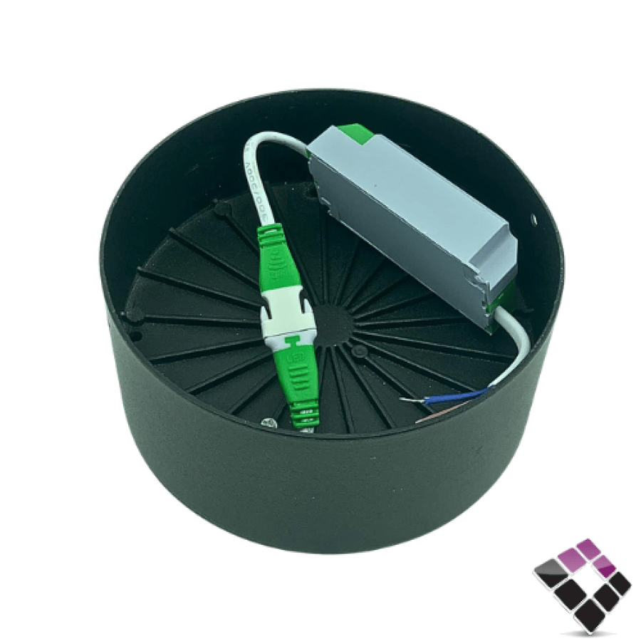كشاف خارجي LED سلندر موديل COB كوب S1 جرم أسود إضاءة 3000K أصفر 13.5 سم ×30W