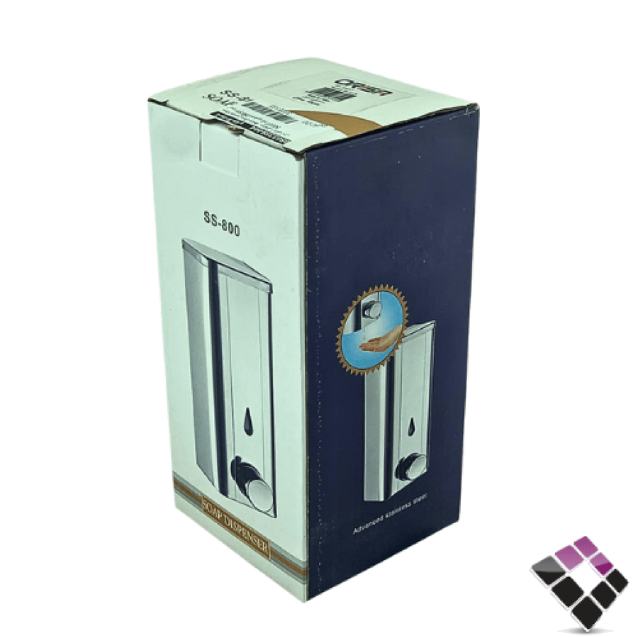Rectangular pressurized liquid soap maintenance, steel, black color, ORISA, Chinese, model 50037
