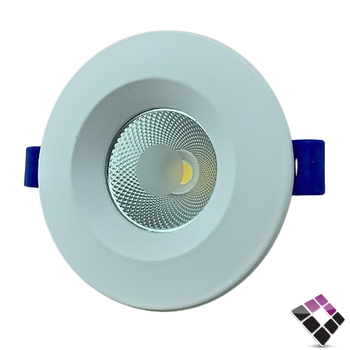 كشاف LED سبوت لايت ثابت 2"× 7 سم LUXIFY صيني كوب عدسة COB إضاءة 4000K كريمي 7W