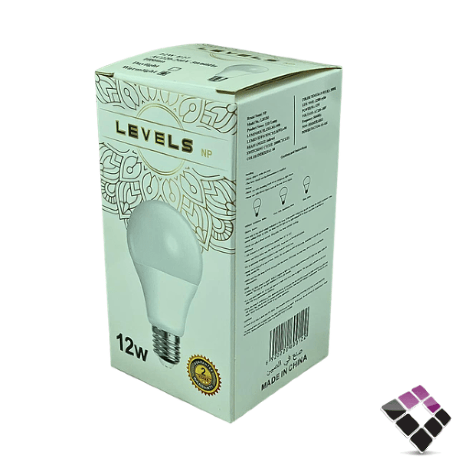 لمبة كروي LED مثلج إضاءة 3000K أصفر NP - LEVELS مقاس 12W