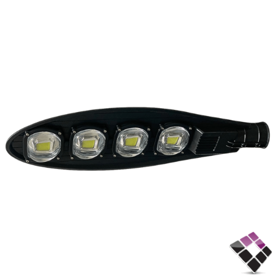كشاف شارع LED خارجي COB عدسة كوب اطلس atlas إضاءة 4000K كريمي بدون خلية ضوئية 200W
