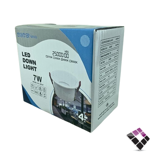 كشاف داخلي LED مانع توهج إضاءة SMD مثلج 6500K أبيض MOMaN pro  صيني جرم المنيوم أبيض 7 سم 2"×7W