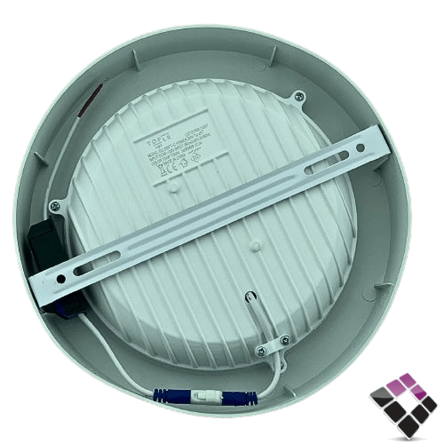 كشاف لطش LED خارجي عدسة COB كوب TOPLR إضاءة 4000 كريمي جرم أبيض 20 سم 30W