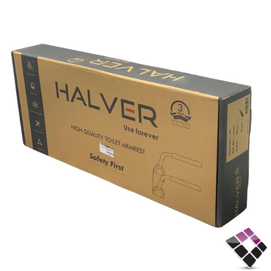 ذراع كرسي افرنجي متحرك ثقيل ابيض HALVER 40061 Whiteلـ ذوي الاحتياجات الخاصة وكبار السن