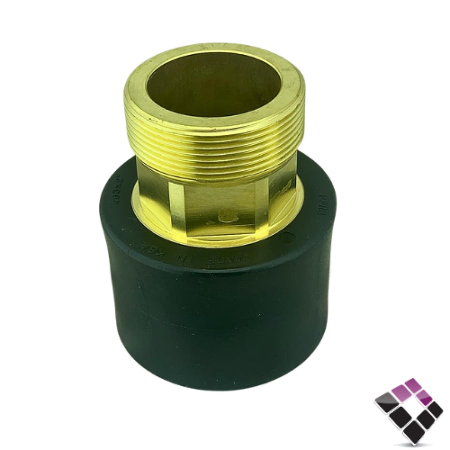 جلبة ذكر سن خارجي نحاس عسك سعودي  اسود 2"  63 ملي BLACK - ASK