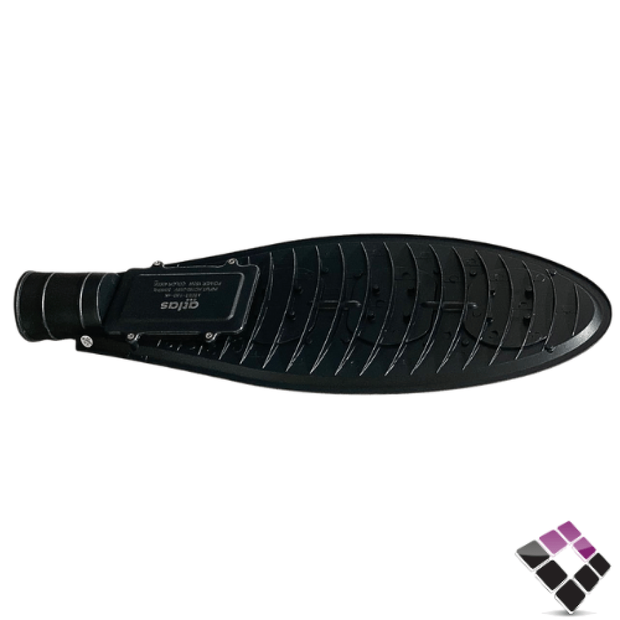 كشاف شارع LED خارجي COB عدسة كوب اطلس atlas إضاءة 4000K كريمي بدون خلية ضوئية 150W
