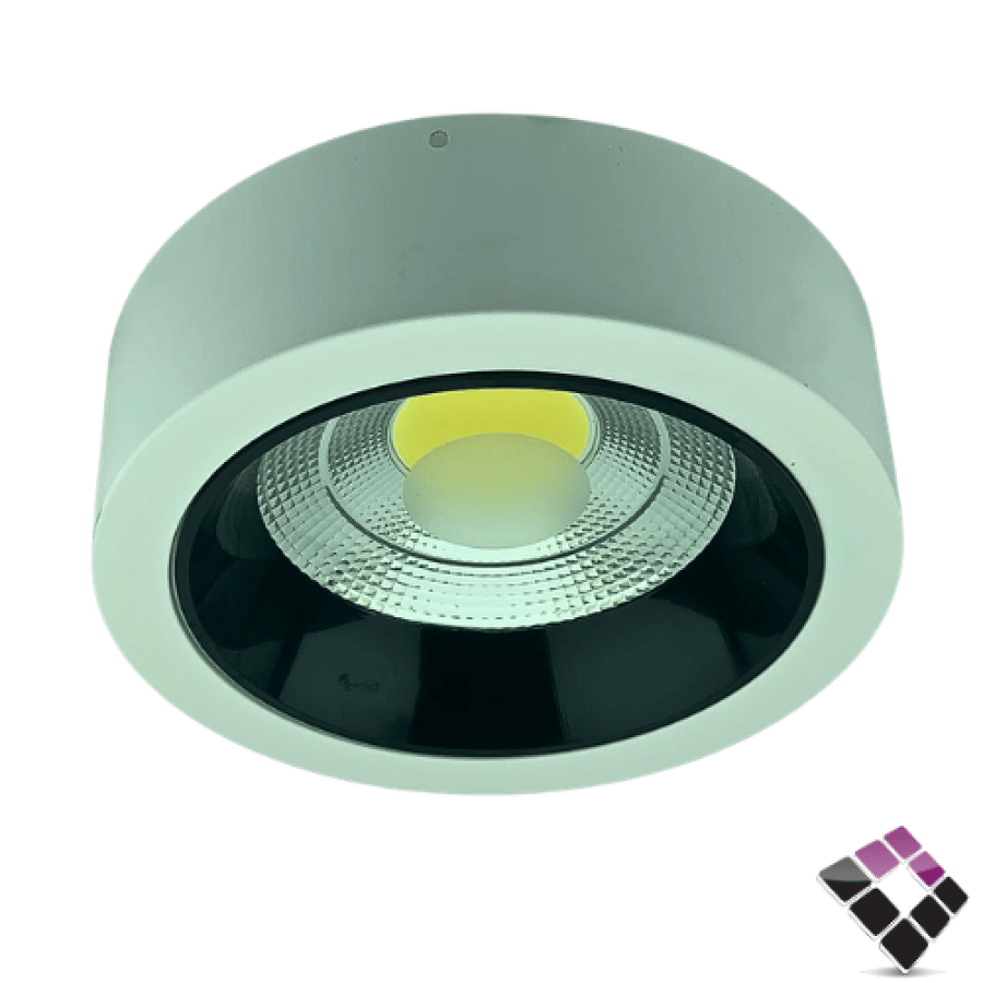 كشاف LED خارجي لطش مانع توهج عدسة COB كوب 8"×20 سم توفل TOEFL  إضاءة 6500K أبيض 30W  الوان