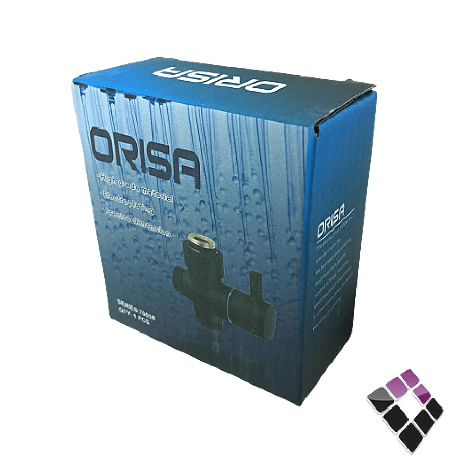 Orisa Chinese black color shower rod set section 70038
