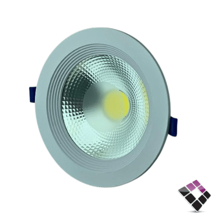 LED spotlight interior 5"× 14 cm TOPLR model COB 3000K yellow white beam 15W number