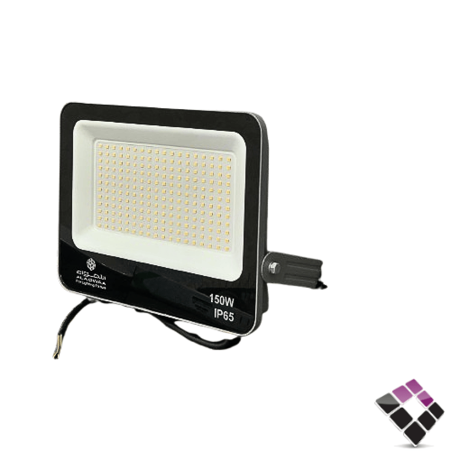 كشاف LED خارجي كوبس FLOOD الاضواء AL ADWAA سعودي اضاءة 6500K أبيض SMD نقاط 150W