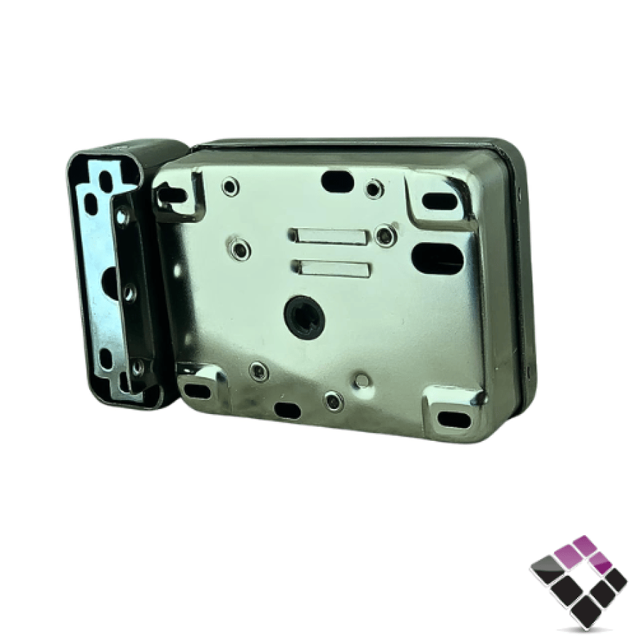 كالون باب ذكي خارجي INTELLIGENT LOCK لون فضي موديل باب حديد طرف واحد بصمة OS523FB-SN