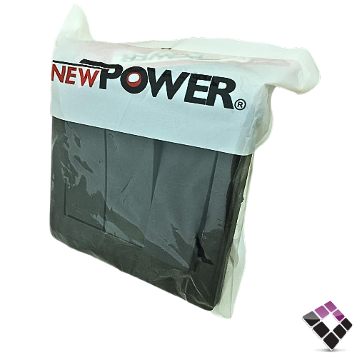 مفتاح ثلاثي NEW POWER صيني لون أسود عريض 16A رقم NP-803H1-BLK