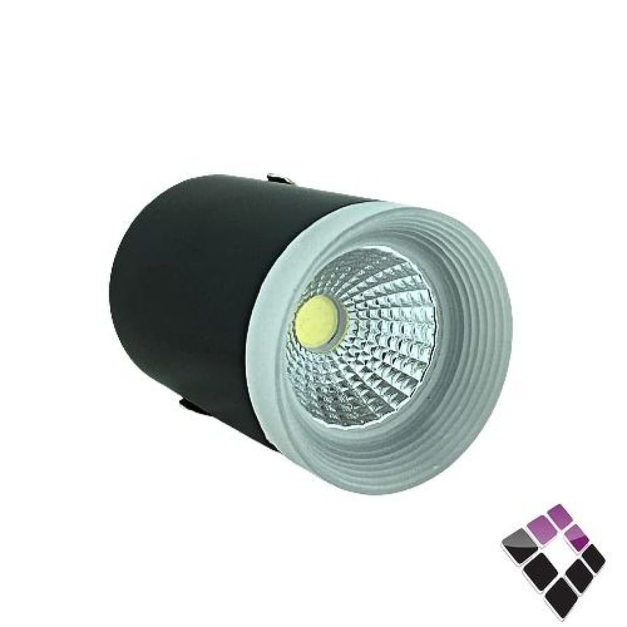 كشاف سلندر لطش LED خارجي MY LIGHT جرم حديد أسود  1.5" إضاءة بيضاء 1205/5W