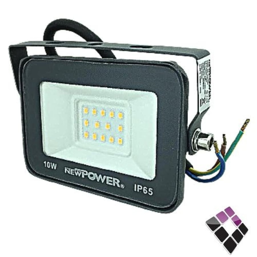 كشاف LED كوبس خارجي NEW POWER صيني شريحة SMD بروجكتر جرم رصاصي إضاءة أصفر 1100LM سطوع 10W