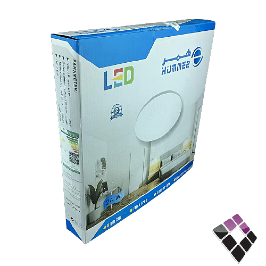 كشاف LED لطش 14" همر HUMMER صيني جرم أبيض + زيق فضي 3 إضاءات أبيض + كريمي + أصفر 24W رقم CE-B5149/400...رقم الصنف (235311201)