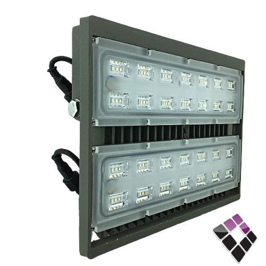 كشاف LED كوبس خارجي NEW POWER صيني موديل شرائح SMD+عدسة بروجكتر مكبرة جرم رصاصي إضاءة أبيض 100W رقم 106033