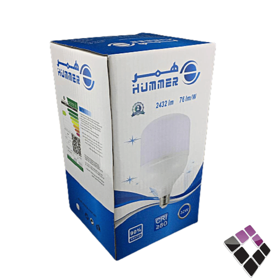 لمبة LED كبسولة درام همر HUMMER صيني إضاءة 3000K أصفر 32W رقم HU-2075/32W/3000K