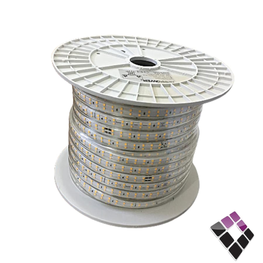 لي زينة LED اضاءة أصفر خطين 180 لمبة بالمتر 12W بالمتر 12ملم مبطن NEW POWER صيني رقم 2835..