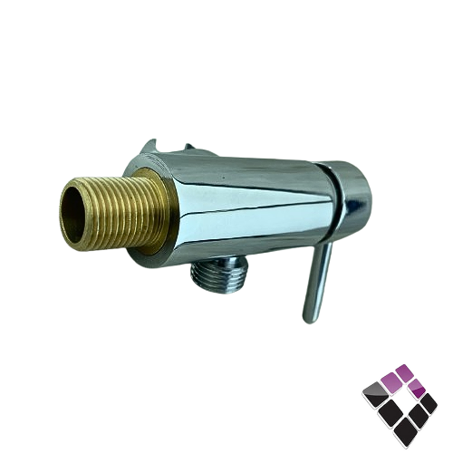 محبس مع قاعدة حامل شطاف نحاس مطلي لون كروم ORISA صيني 1/2" رقم 70087